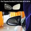 Наружное зеркало заднего вида левое и правое угловое с подогревом заменяемое зеркальное стекло для Toyota Corolla E170 E180 2014-2016