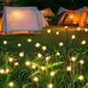 Cross-Border LED Solar Firefly Garden Light: Wind-Powered, Swinging Courtyard Decoration for Festivals.