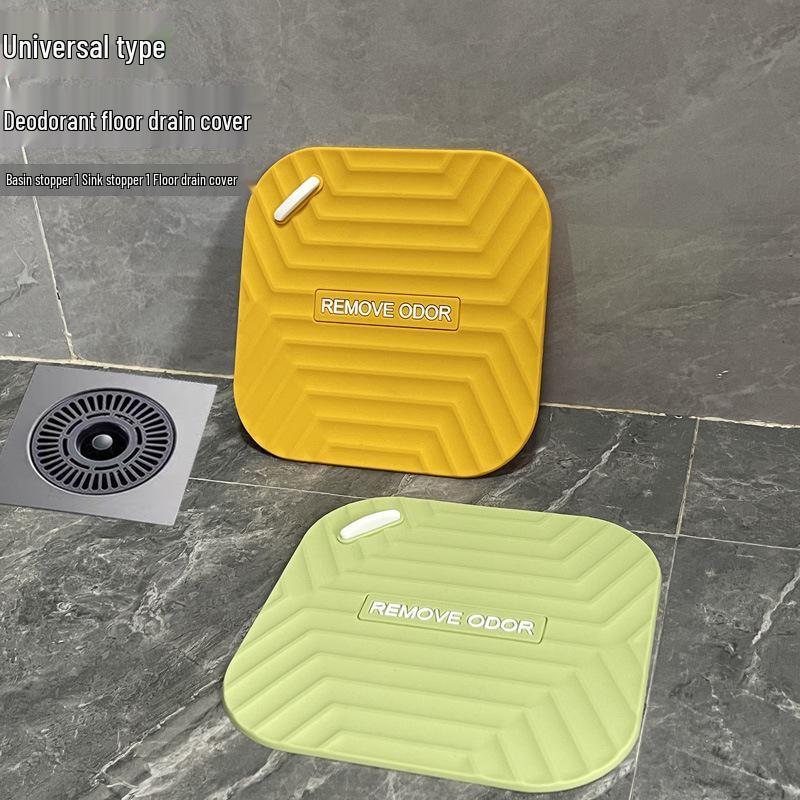 Universal Anti-Odor Floor Drain Cover for Kitchen & Bathroom - Insect & Mosquito Resistant Mat