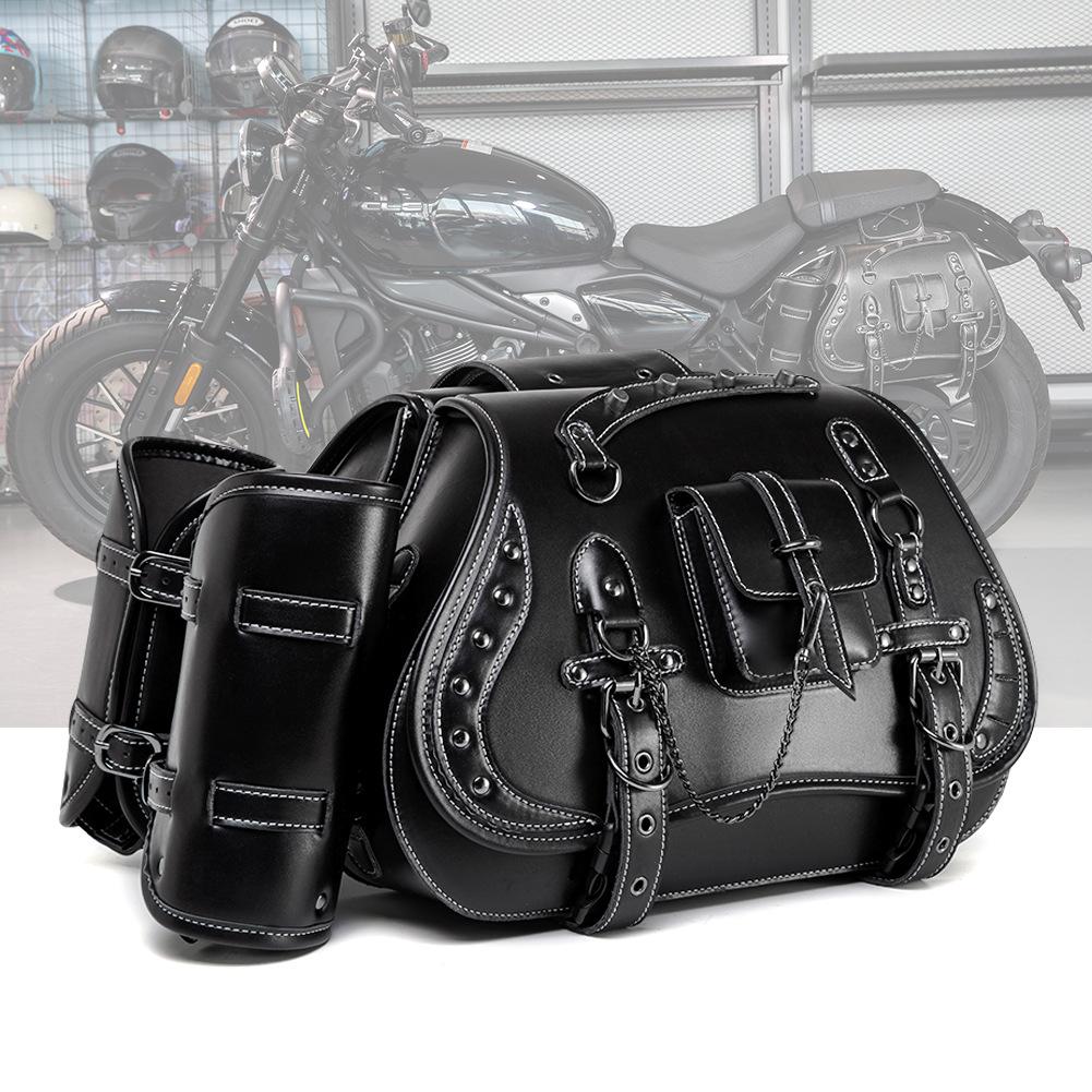 Ретро Аксессуары для Мотоциклов Harley Модифицированные Боковые Сумки, Боковые Сумки Большой Вместимости для Снаряжения, Модифицированные Подвесные Сумки