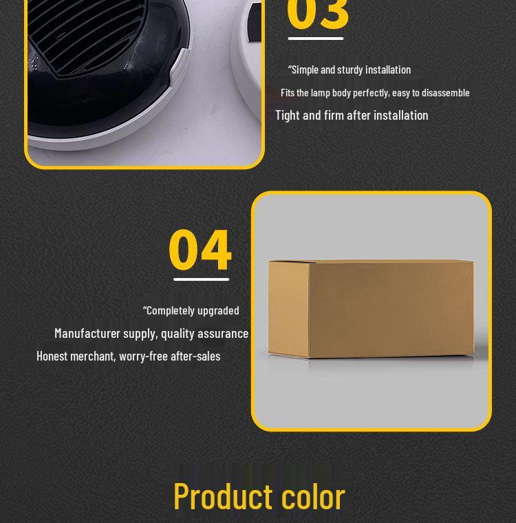 Mini Car Center Grille Rally Light with Multi-Color Lampshade