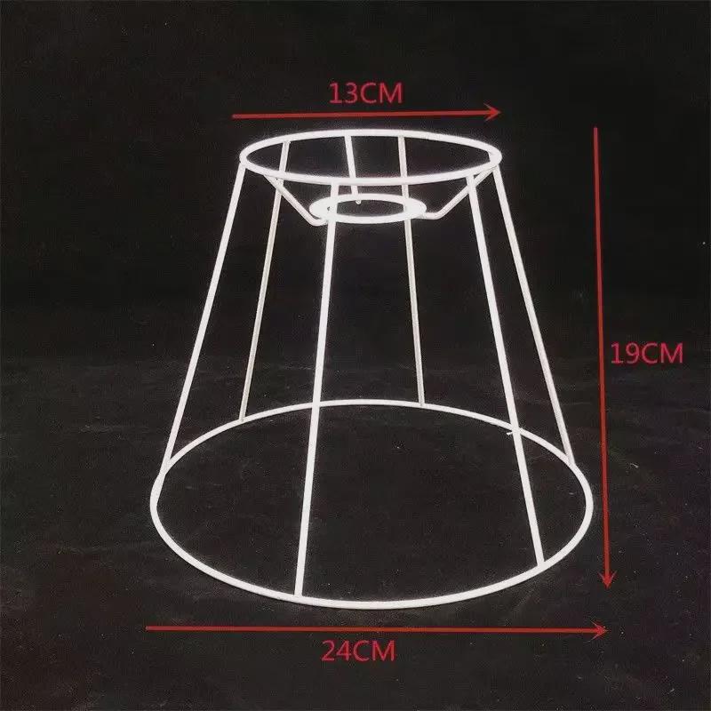 Рамка абажура из плетеной веревки своими руками: Круглая и квадратная железная фурнитура для настольных ламп
