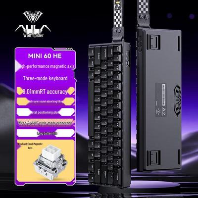 AULA MINI 60HE Трехрежимная игровая клавиатура с магнитными переключателями