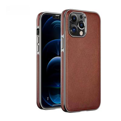 Тонкий кожаный защитный чехол для iPhone 13 Pro Max - Противоударный, Полная защита, Бизнес-чехол для телефона