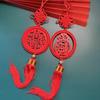 Reusable Chinese Knot Pendant Red New Year Ornament Blessing Spring Festival Hanging Pendant  Gifts