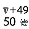 Upholstery Clips for Opel and Renault - 50 Pieces