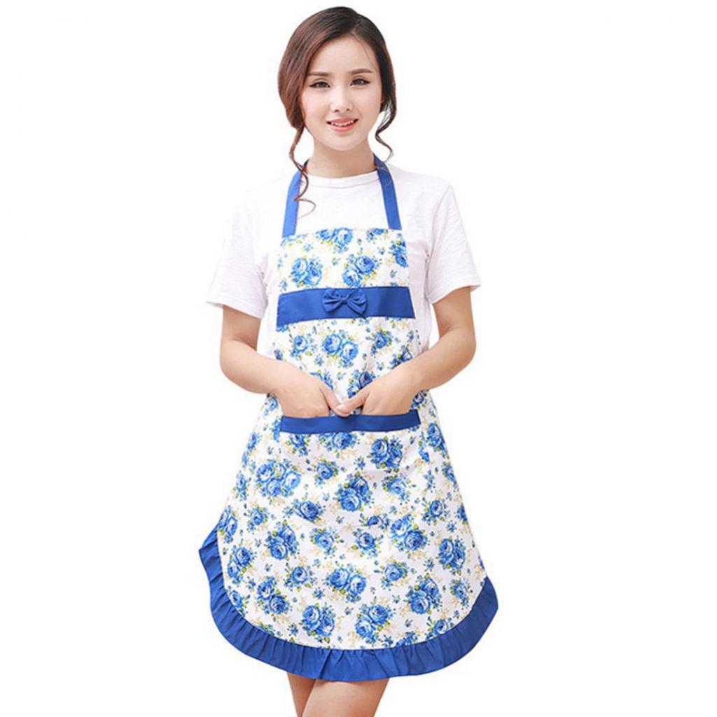 Kitchen Restaurant Cooking Pocket Dress Apron