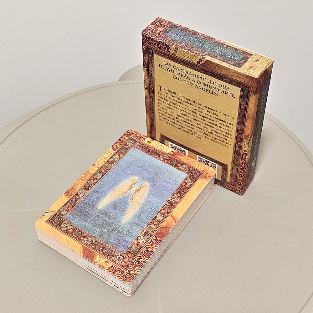 10.5*7.5см Оракул Исцеление с Ангелами на испанском языке 44 карты Оракула помогут вам общаться с вашими Ангелами