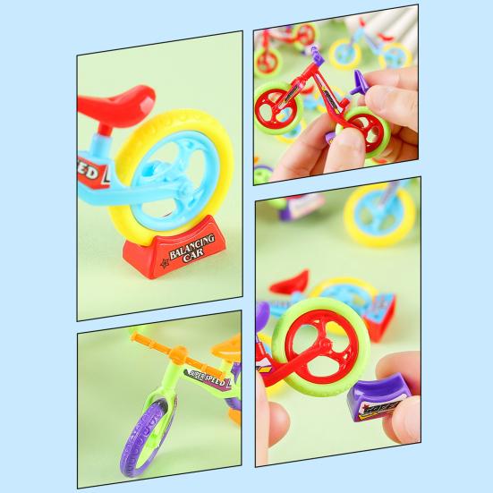 12 шт. DIY Мини-велосипед Сборная игрушка Пластиковая модель велосипеда Образовательная симуляция
