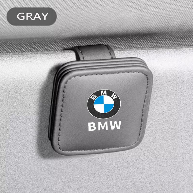 AXNX2 Slim Hidden Anti Loose Design Sunglasses Mount Clip Car Eyeglass Holder Space Saving Glasses Card Ticket Storage For BMW M X5