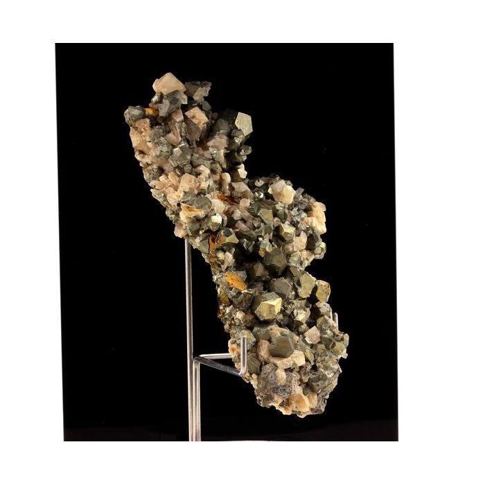 Pierres et Minéraux. Pyrite + Dolomite. 608.90 ct. Mésage Mine, Saint-Pierre-de-Mésage, France.