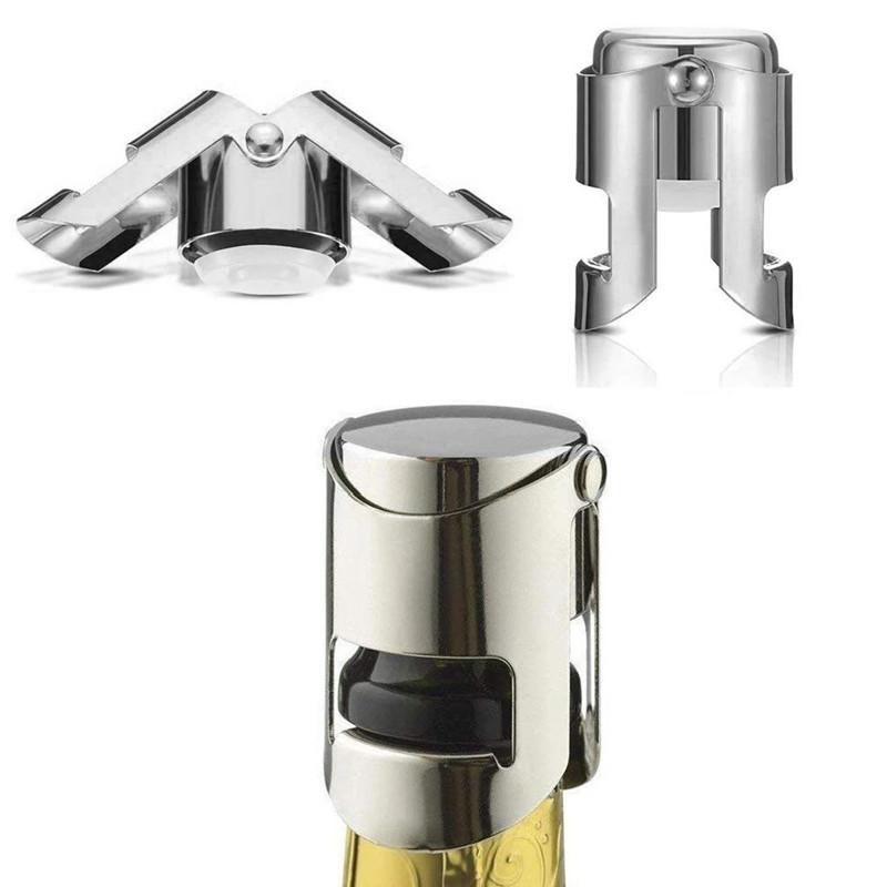 Пробка для винной бутылки Пробка для бутылки вина и пива Пробка из нержавеющей стали Пробка для шампанского Игристого вина Барные инструменты Герметизация Сохранение Крышка для бутылки
