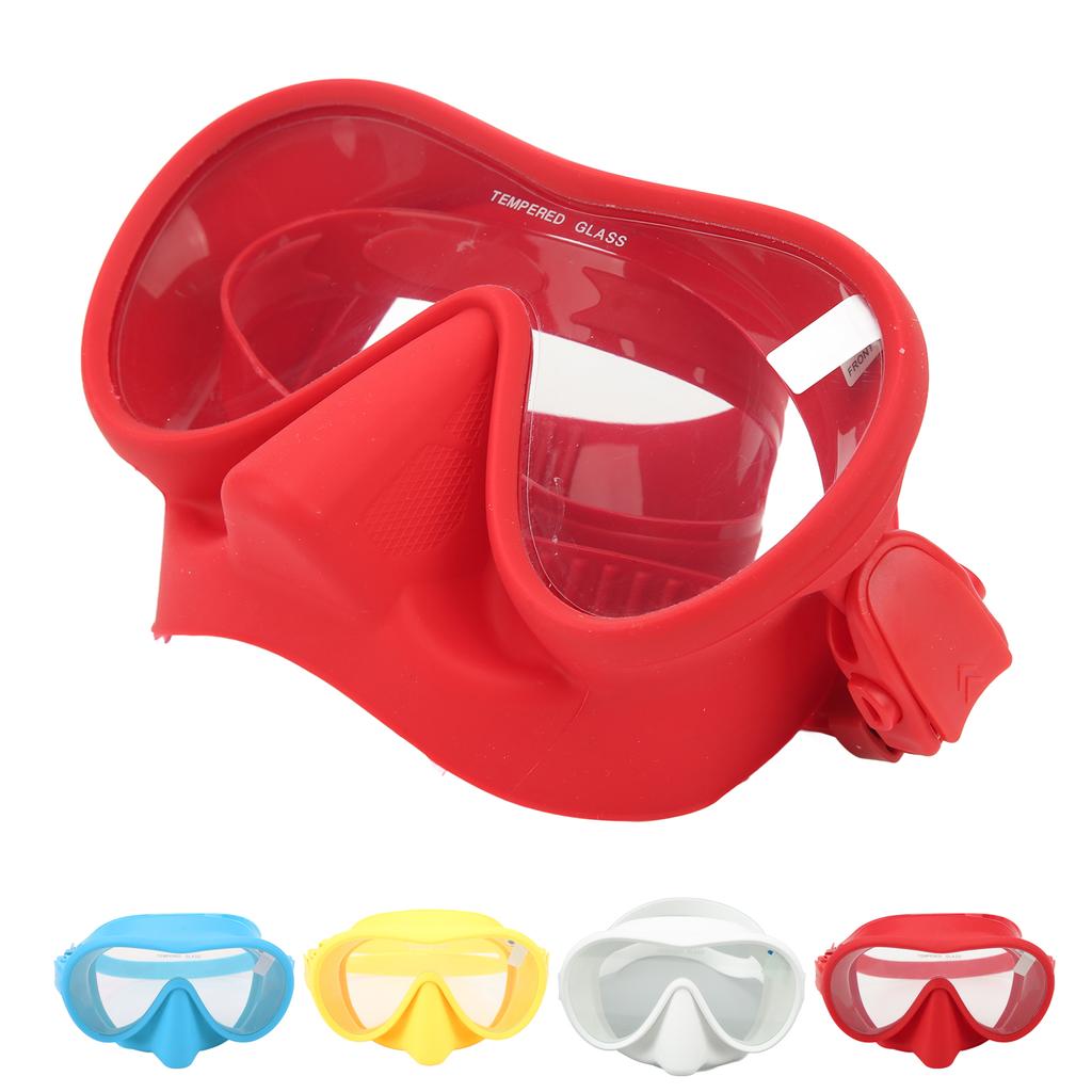 Swim Goggles Snorkel Diving Mask Tempered Glass Anti Fog for Freediving