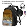 LDU Niju Goods Идеально для бизнеса, с USB и разъемом для наушников, толщина 21 см x ширина 46 см x высота 34 см, Мужской рюкзак, для поездок на работу, в школу, в командировки, в путешествия. Унисекс,