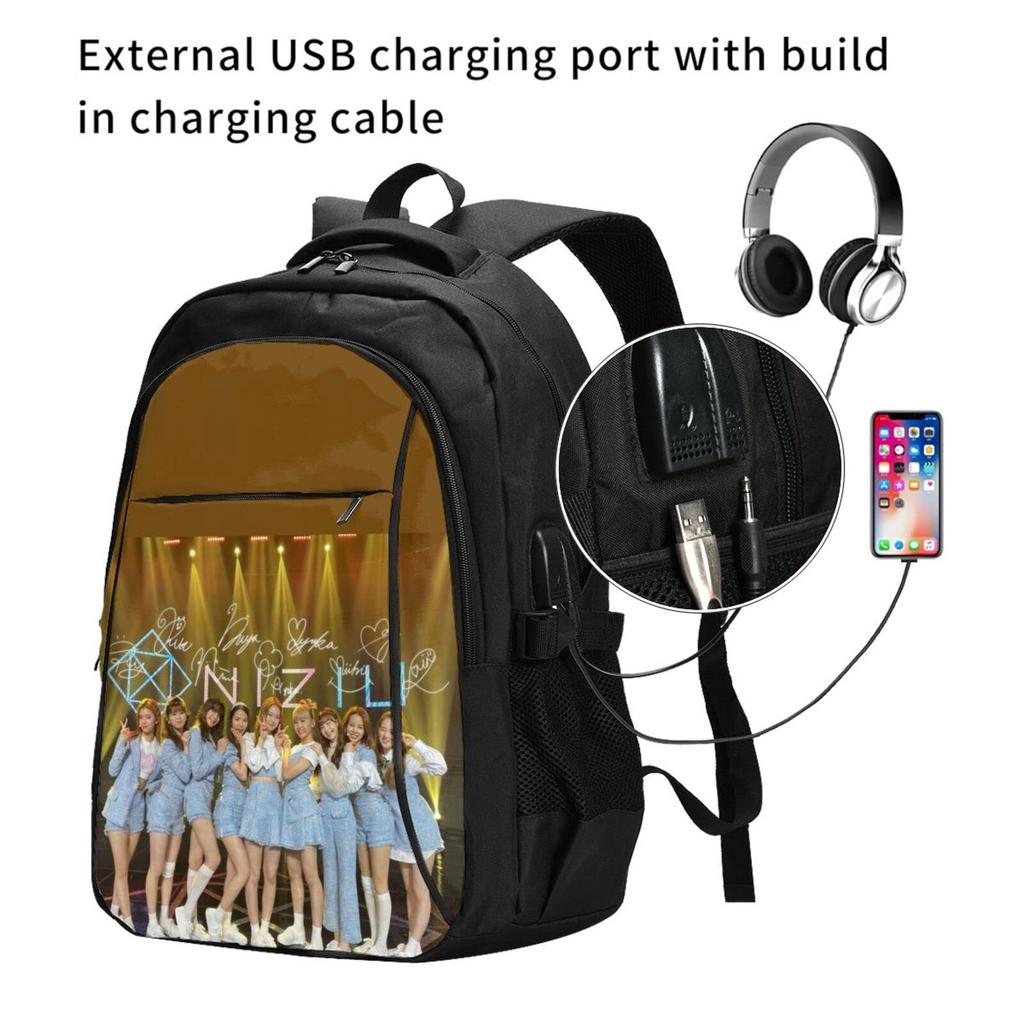 LDU Niju Goods Идеально для бизнеса, с USB и разъемом для наушников, толщина 21 см x ширина 46 см x высота 34 см, Мужской рюкзак, для поездок на работу, в школу, в командировки, в путешествия. Унисекс,