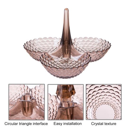 Практичная Устойчивая Десертная Тарелка Многоразовая Изысканная Пластиковая Конструкция Тортовница для Дома