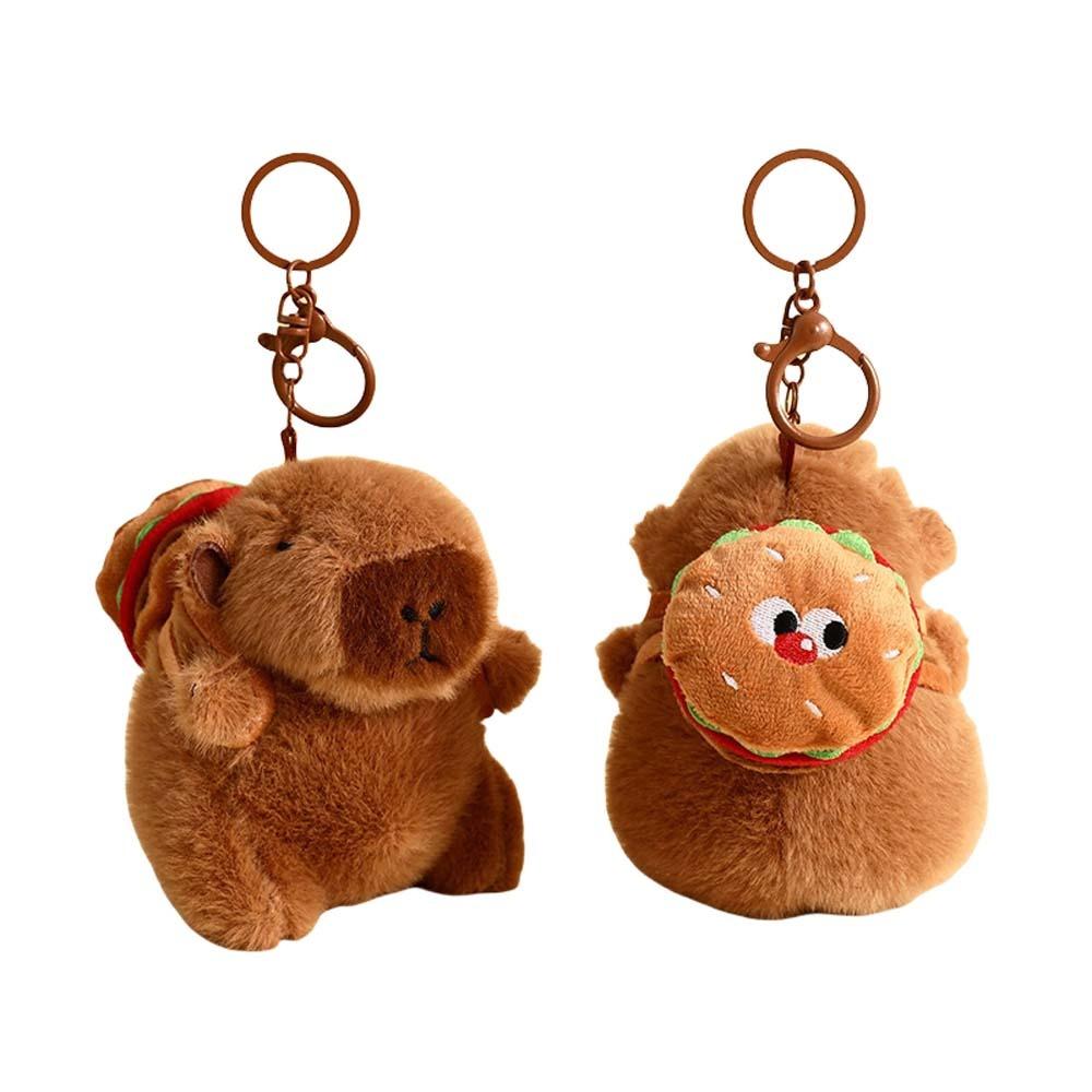 Плюшевая капибара, брелок-капибара, мультяшная подвеска-морская свинка, плюшевые куклы капибары, для детей, для пары