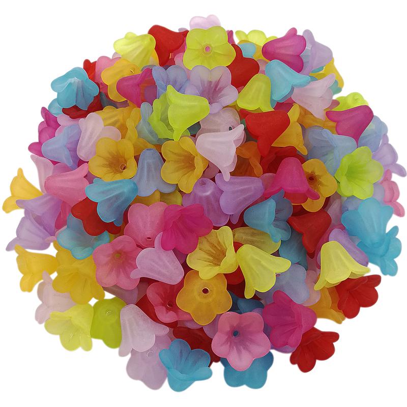 50 шт., цветные бисерные колпачки 13x10 мм, изготовление украшений своими руками, высококачественные матовые акриловые бусины-трубы