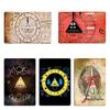 Gravity Gravity Falls Reality Is an Illusion Bill Cipher Spell Zodiac Metal Living Room Painting Wall Decor Tin Sign Poster