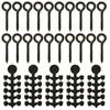 Secure Fit 50pcs Hook Stops Beads Carp Stopper with Boilies Bait Screw Peg