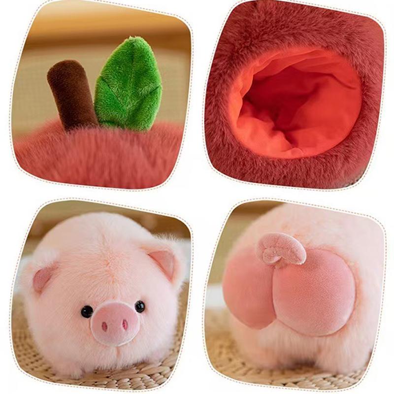 Модная плюшевая игрушка-кукла Свинка Apple, милая кукла-свинка, съемная кукла-подушка, кукла-подарок, кукла-захватчик