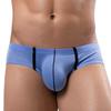 Breathable Nylon Men's Briefs Sleek Comfortable Low Waist Sexy Mesh Design Elastic Perfect Fitting Underwear