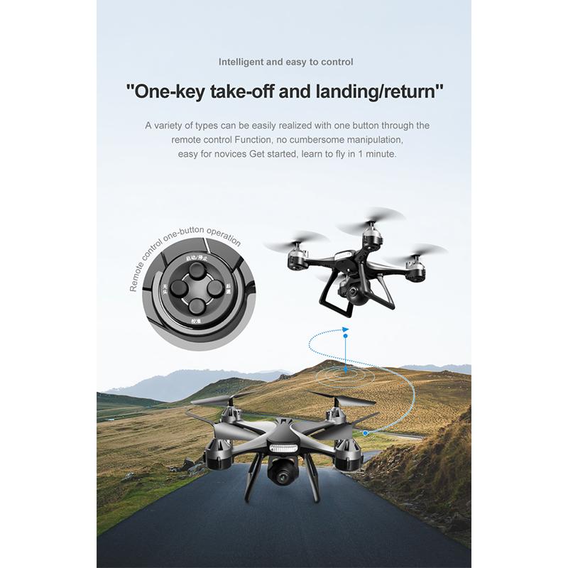 New UAV HD Professional Dual Camera Remote Control Helicopter 4K Dual Camera Drone Aircraft Aerial Photography Quadcopter WIFI
