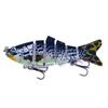 New 18g Multi-Jointed Micro Fish Lure, 6 Sections, Bionic Design for Bass and Asp Fishing.