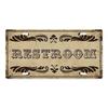 Restroom Metal Signs Wall Decor Plaque Metal Vintage License Plate for Home Bar Club Toilet Bathroom Restroom