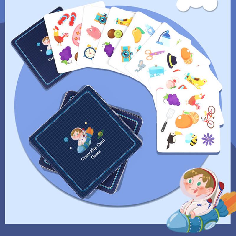 Детская игра на память «Безумные карты», интерактивные познавательные игры для родителей и детей, раннее развитие, Монтессори, игрушки для логического мышления