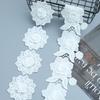 Three-Dimensional Handmade Three-Dimensional Flower Double-Layer Embroidery Barcode Milk Silk Lace Clothing Accessories Home Accessories