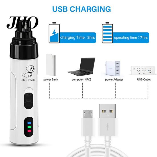 Товары для собак Машинки для стрижки когтей Бас Низкая вибрация USB Перезаряжаемые Электрические машинки для стрижки Кошачьи лапы Уход Триммеры Инструменты Для животных Измельчитель