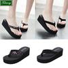 Women's Fashionable And Casual Non-slip Wedge Beach Shoes And Slippers Shoes
