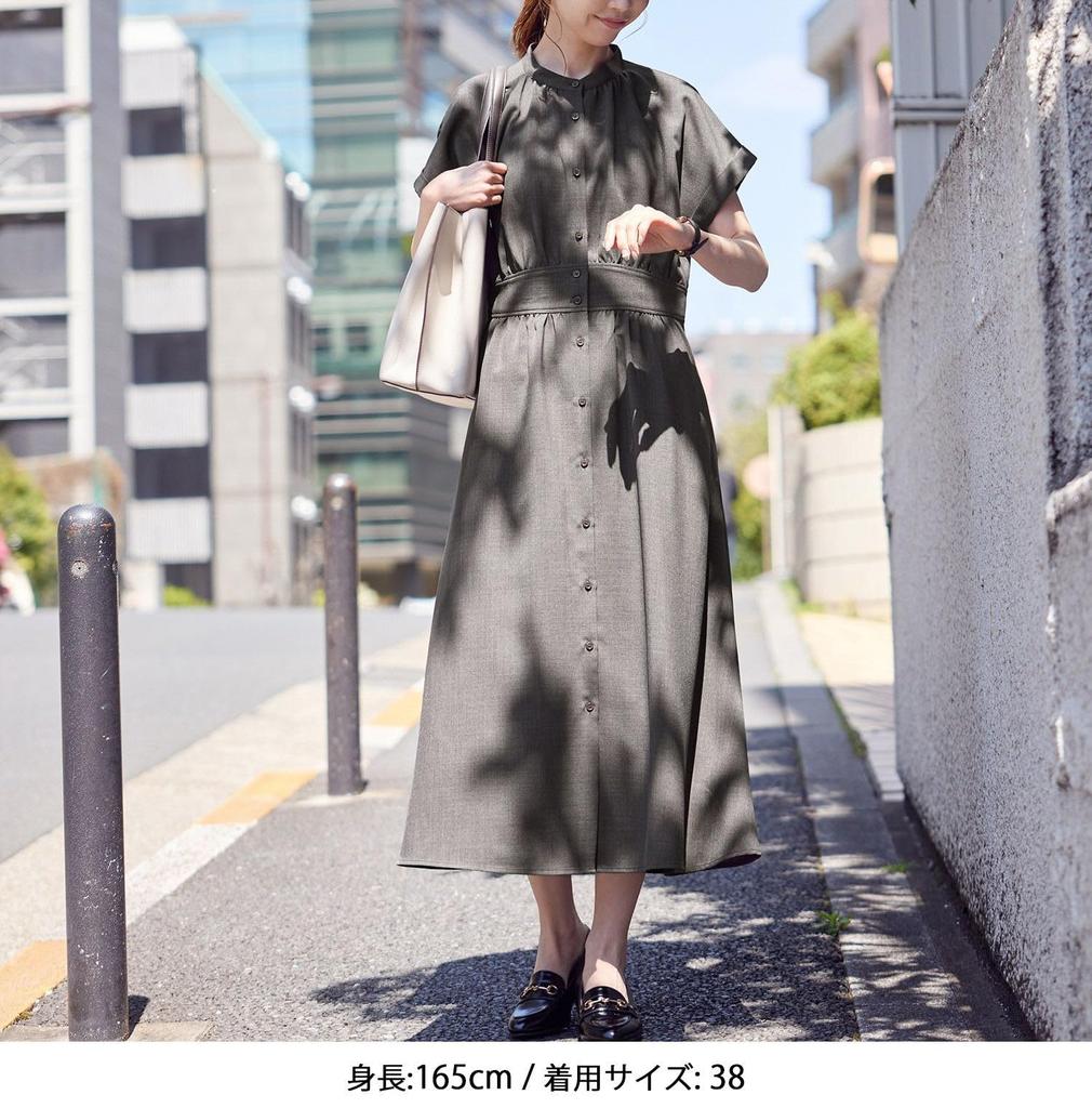 ROPE PICNIC Французское платье с рукавами долман, угольное, женское, GDE15110, (06)