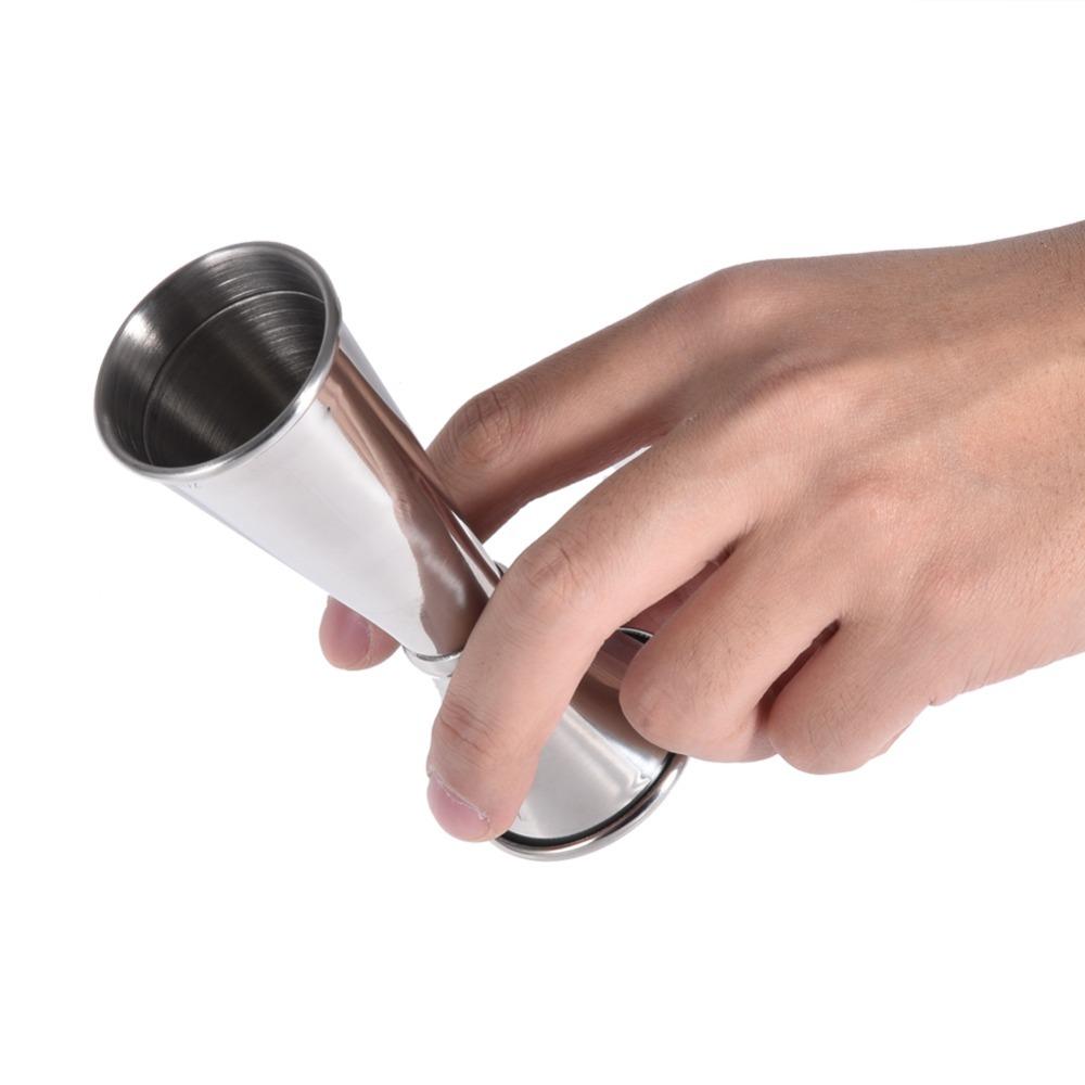 2pcs Double Sided Double Jigger 304 Stainless Steel Bar Measuring Cup Premium Bartending Tool Party