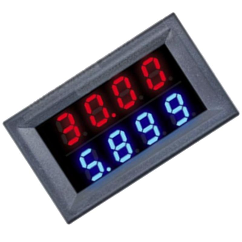 Цифровой вольтметр-амперметр-ваттметр DC 0-100V 10A с ЖК-дисплеем, измеритель напряжения, тока, мощности, детектор напряжения, тестер 1000 Вт