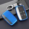 Car Key Fob Chain Ring Cover Case Holder For Jaguar XE XF XJ F-PACE Range Rover Sport Evoque Velar Land Rover Discovery 4 5