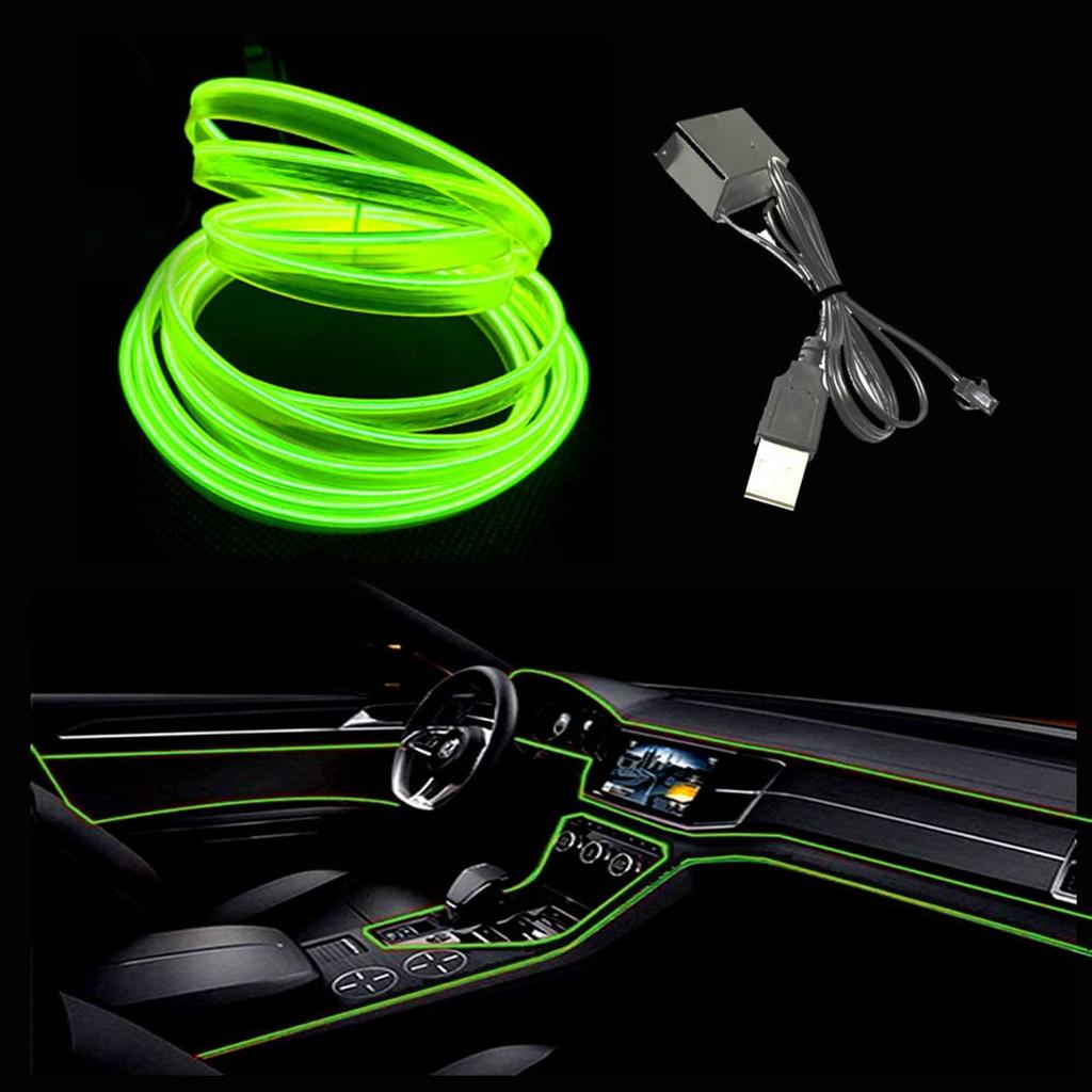 USB EL Wire 10 M/5 M/3 M Flexible Neon Light Tube DC 5V Neon Tube Lights Car Interior Trim Light Strip For Interior Trim Decorative