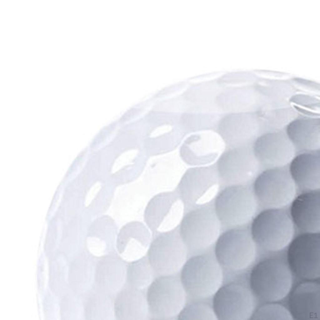 6x Golf Balls, Competition Game Ball, Lightweight Two Layers Training Ball for Garden Indoor