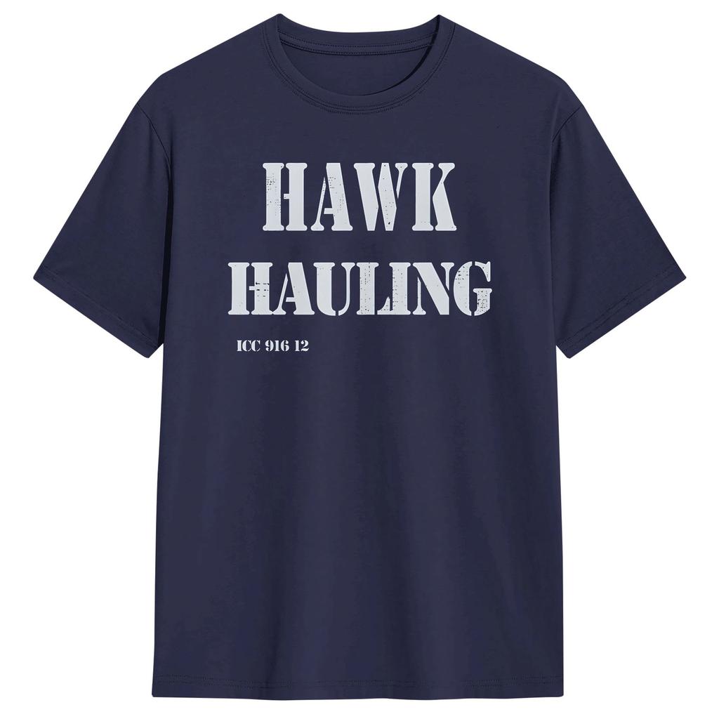 Hawk Hauling Door Decal TShirt Summer Over The Top Hippie TShirts Pure Cotton O Neck Oversize Clothes Short Sleeve Tshirt