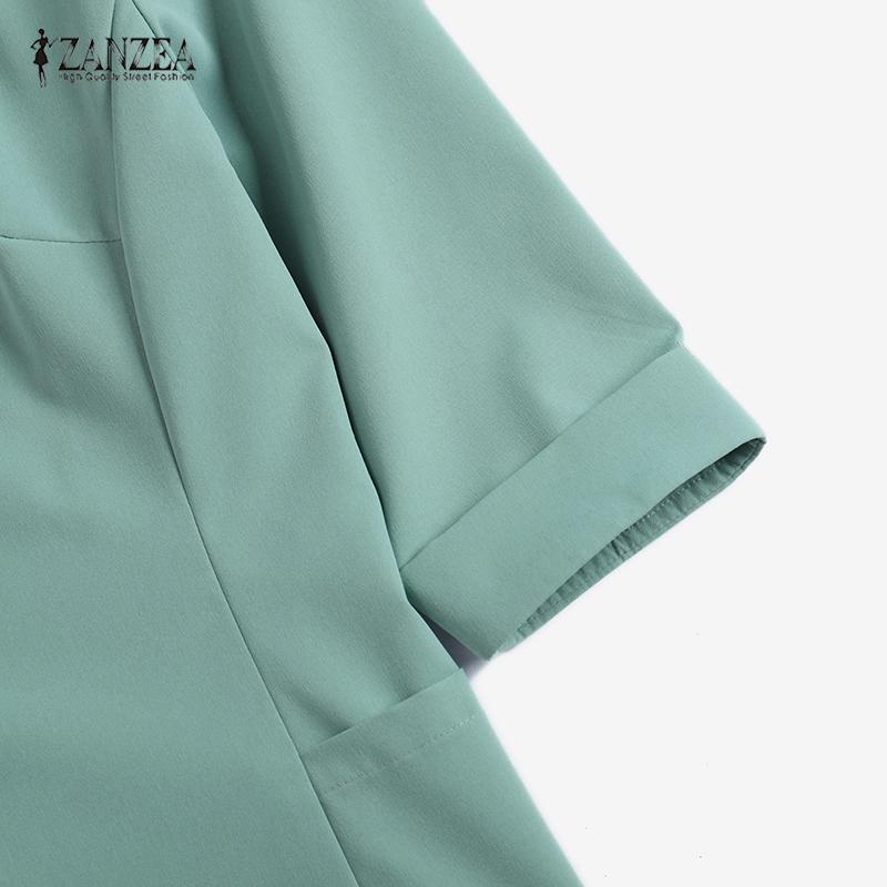 ZANZEA Женский повседневный офисный женский кардиган с рукавом шесть четвертей, блейзер, верхняя одежда