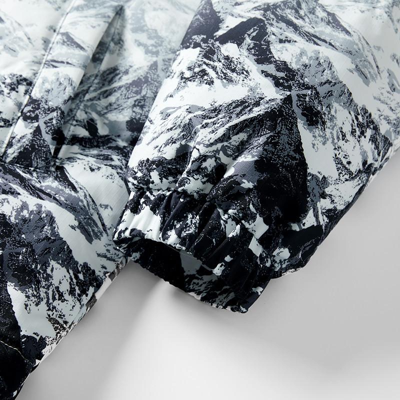 Пуховик мужской новый зимний с капюшоном утолщенный универсальный теплый и холодный повседневный модный однотонный стоячий воротник куртка