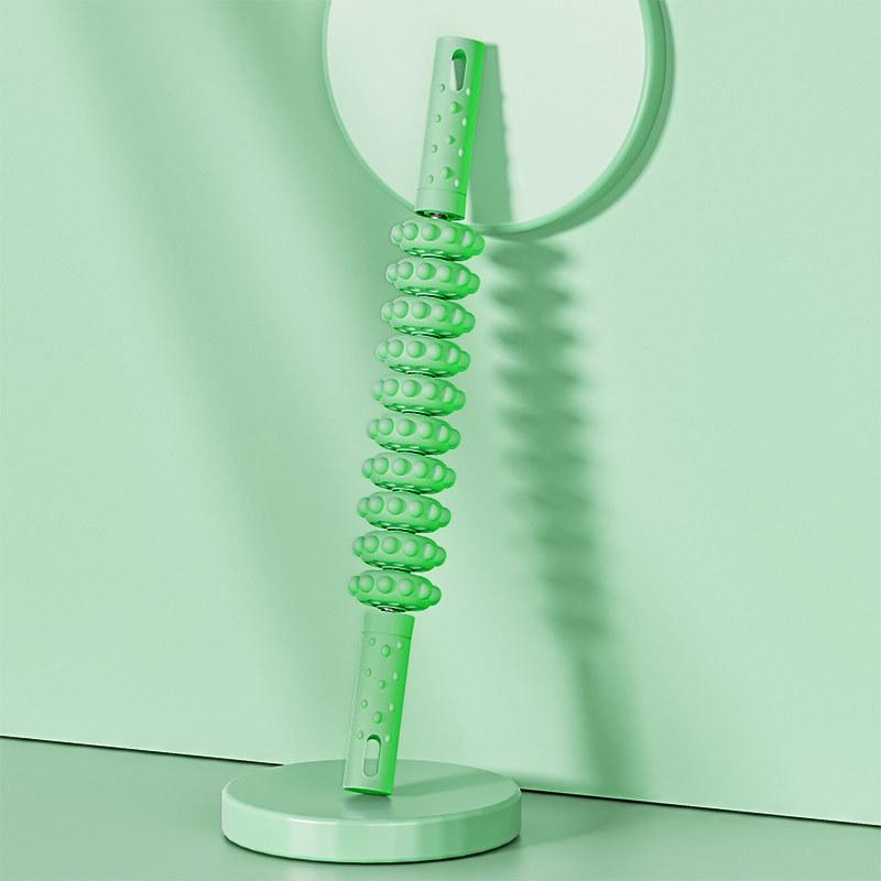 Crescent High-Intensity Foam Roller: Slimming Leg & Calf Massager with Hollow Wolf Tooth Design