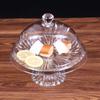 Creative Acrylic Dessert Storage Tray Round Dish Food Cover Fruit Display Holder Dust-Proof Food Cover Cake Bread Plate Decor