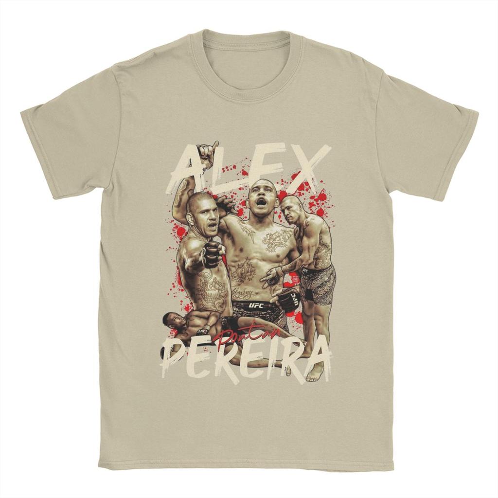 All Seasons Men Women Alex Pereira Poatan Boxing Boxer T Shirts Apparel Pure Cotton T-shirt Clothes Creative Tee Shirt