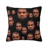 Luxury Popular Singer Kanye West Cushion Covers xcm Velvet Pillow Case for Car Square Pillowcase Bedroom Decoration