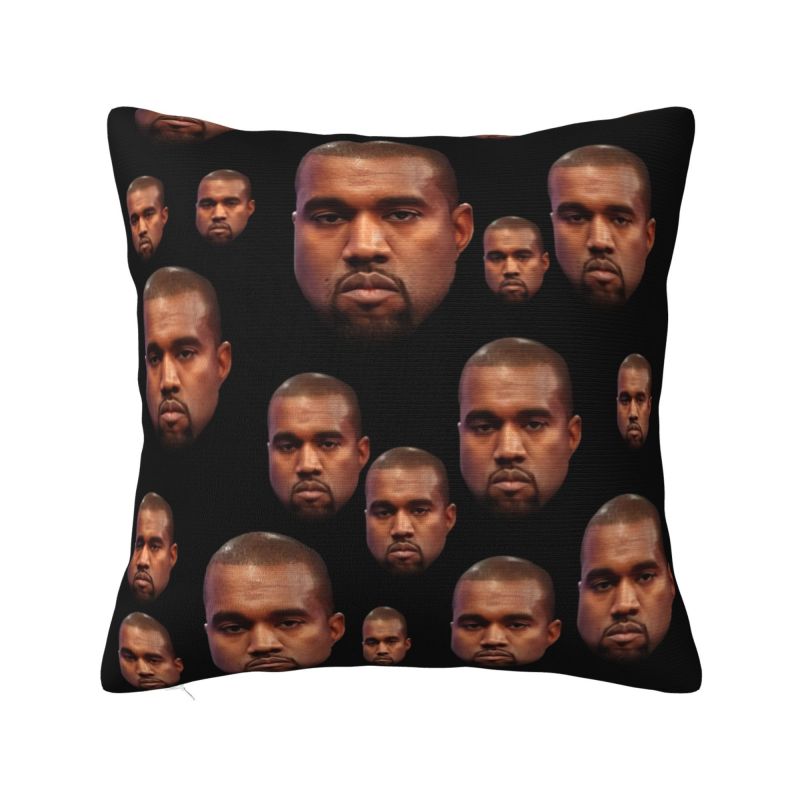 Luxury Popular Singer Kanye West Cushion Covers xcm Velvet Pillow Case for Car Square Pillowcase Bedroom Decoration