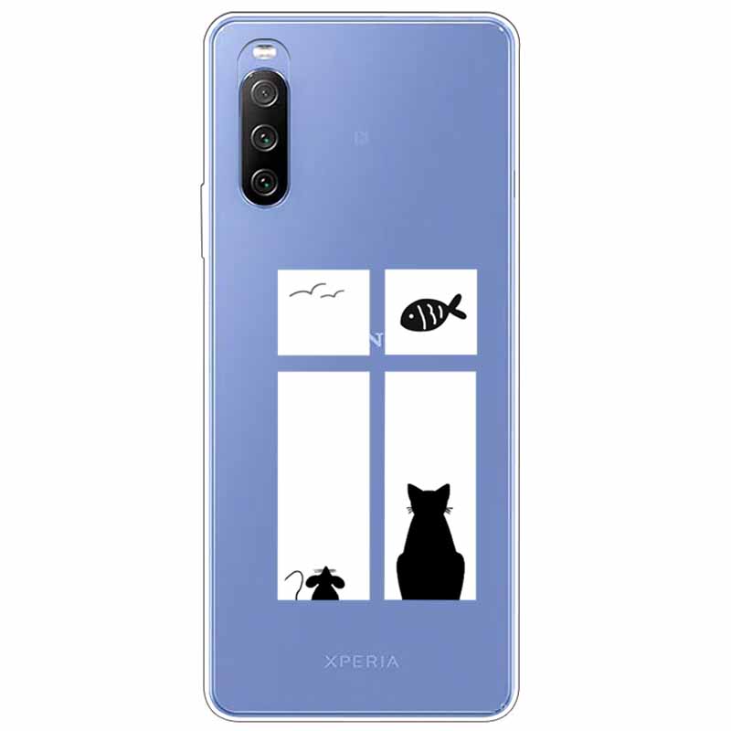 Чехол для Sony Xperia I IV / 10 IV / 5 IV Чехол Прозрачный ТПУ Мягкий Прозрачный Funda Чехлы для Sony Xperia 10IV 5 IV Чехол Силиконовый