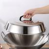 Stainless Steel Dome Pot Lid Heightened Cheese Plate Lid Grill Accessories Pot Cover  Wok