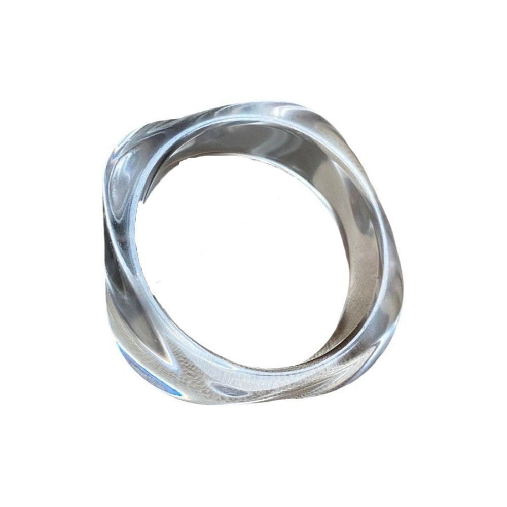 Round Resin Bangle Europe American Style Exaggerated Bracelet Temperament Cuff Bangles  Girls